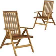 Palma Majorca Outdoor Timber Folding Chairs (Set of 2)