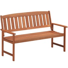 3 Seater Parklands Timber Outdoor Bench with Arm Rests