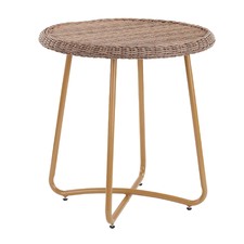 Brown Raffles PE Rattan Outdoor Breakfast Table