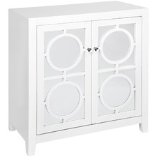 White Catalina Luxe Cabinet with Mirror