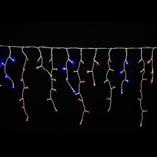 720 Multi-Coloured LED Solar Icicle Fairy Lights