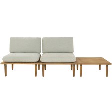 2 Seater Cuba Modular Acacia Wood Outdoor Sofa Set