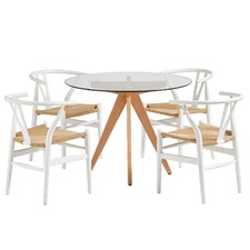 4 Seater Hans Wegner Replica Dining Chairs & Table Set