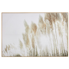 Sunshine Pampas Framed Canvas Wall Art