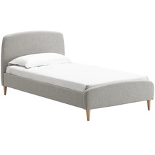 Grey Nordic Deco Upholstered Bed
