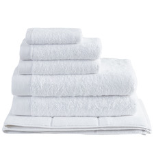 White Spa 600GSM Bamboo & Turkish Cotton Towel Set