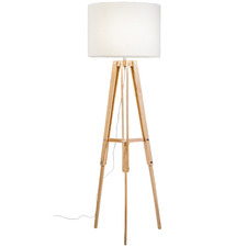 Benson Wooden Tripod Floor Lamp