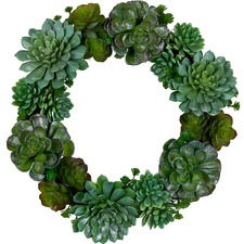 50cm Glitter Succulent Wreath