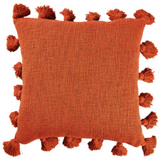 Rust Raffa Square Cotton Cushion