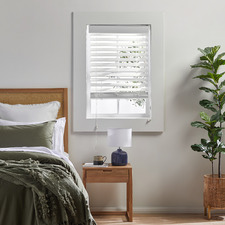 White Faux Wood Venetian Blind