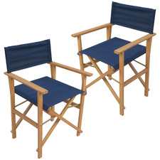 Belize Wooden Outdoor Director's Chairs (Set of 2)