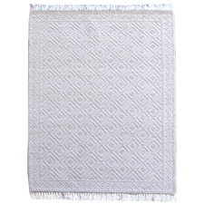 Ivory Thea Hand-Woven Wool-Blend Rug
