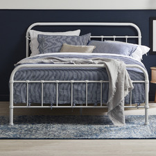 White Bailey Metal Bed Frame