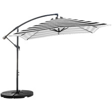 2.59m Striped Brighton Cantilever Umbrella