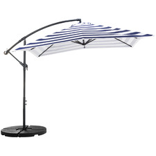 2.59m Striped Brighton Cantilever Umbrella