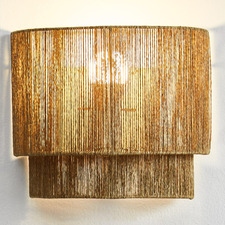 Porter Paper Rope & Steel Wall Sconce