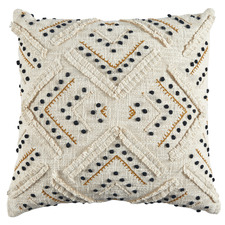 Prairie Embroidered Cotton Cushion