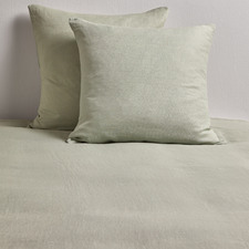 Sage Pure French Flax Linen European Pillowcases (Set of 2)