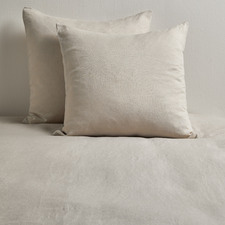 Oatmeal Pure French Flax Linen European Pillowcases (Set of 2)