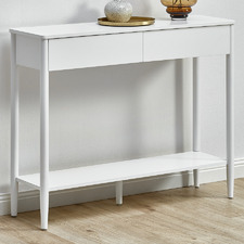 White Roby Console Table