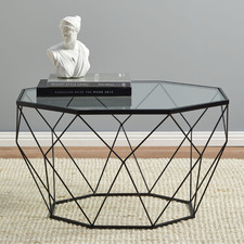 Pantheon Glass-Top Coffee Table