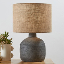 Sabi Black Terracotta Table Lamp