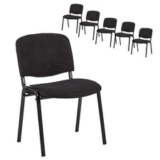 Stackable Office Conference Chairs (Set of 6)