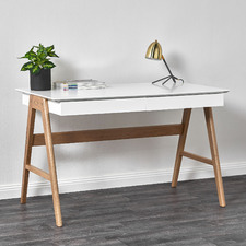 White Torsby Office Writing Desk