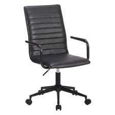 Black Mose Faux Leather Office Chair