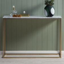 Fiona Marble-Top Console Table