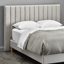 Oat White Charlotte Upholstered Bedhead