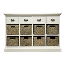 White Kavala Sideboard with Removable Baskets