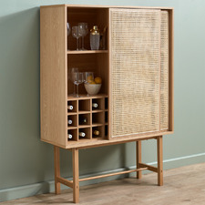 Inari Rattan Display Wine Cabinet