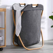 Bamboo Foldable Laundry Hamper