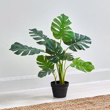 70cm Potted Faux Monstera Tree