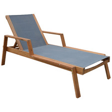 Majorca Acacia Wood Outdoor Sun Lounger