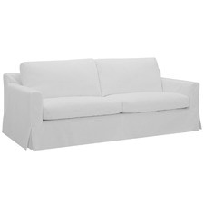 White Dover 3 Seater Slipcover Sofa