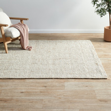 Natural Marlie Hand-Woven Wool-Blend Rug