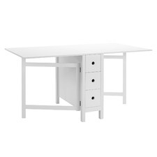 White Noosa Folding Dining Table