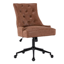 Antique Tan Windsor Scoop Back Office Chair