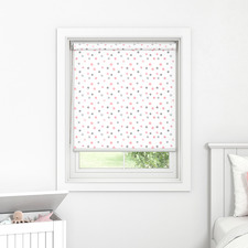 Pink Confetti Blockout Roller Blind