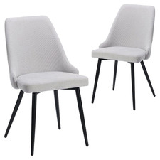 Brahms Chenille Dining Chairs (Set of 2)