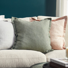 Mable Linen-Blend Cushion