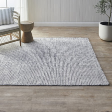 Grey Skandi Hand-Woven Wool Rug