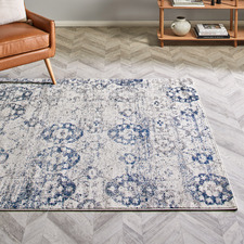 Blue & Beige Arlo Transitional Rug