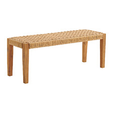 2 Seater Malaga Acacia Wood Outdoor Bench