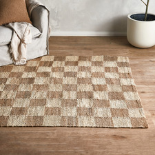 Brooklyn Check Hand-Woven Jute Rug