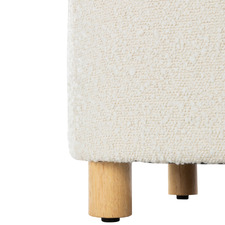 Duncan Boucle Storage Ottoman Bench