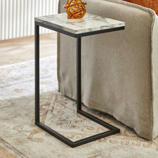 Boras Faux Marble Side Table