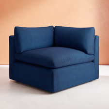 Martine Velvet Corner Lounge Chair